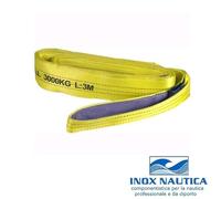 FASCIA DI SOLLEVAMENTO 3000 KG GIALLO CINGHIA IMBRACATURA PER BARCA GOMMONE AUTO