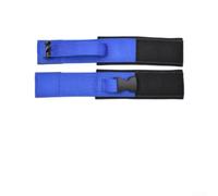 Fascia di supporto per caviglia da ginnastica, regolabile, in nylon, per allenamento di danza, stretching e yoga, supporto sicuro per il posizionamento delle gambe per salti e salti (elastico blu