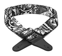 Fascia di supporto per chitarra, stile tracolla, 03A-B&W