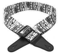 Fascia di supporto per chitarra, stile tracolla, 03B-B&W