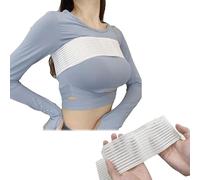Fascia di supporto per il seno ad alto impatto, senza rimbalzo, cinghia per reggiseno post chirurgico, reggiseno sportivo extra regolabile, fascia stabilizzatore per seno grande, bianco, taglia unica