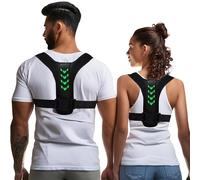 Fascia di Supporto per la Schiena, Correttore Posturale, Tutore Raddrizza Spalle, Regolabile e Traspirante, Ortopedico per Uomini e Donne, Migliora la Postura, Ideale per Lavoro, Sport e Casa (Verde)