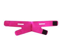 Fascia dimagrante anti rughe per viso, linea a V, per guance, mento, collo, massaggiante, rilassante, maschera per la cura della pelle, strumento di bellezza (rosso rosa)