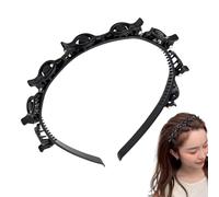 Fascia doppia balls - strumento treccia - forcina per capelli alla , clip per alligatore, accessorio per lo styling quotidiano - kit per la cura dei capelli per la casa salone quotidiano
