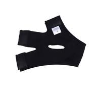 Fascia Doppio Mento Donna 1 maschera lifting viso, mento, collo, cintura sottile dimagrante, bellezza(L Black)