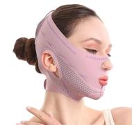 Fascia Doppio Mento Donna Maschera for dormire traspirante e regolabile, modellante for il viso, elastica, snellente, lifting rassodante, strumento for la cura della pelle(Purple)