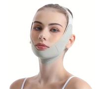 Fascia Doppio Mento Donna Maschera for il viso modellante e lifting, fascia for a V(Gray)