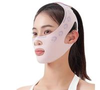 Fascia Doppio Mento Donna Maschera rassodante V Face Lift e scudo for il viso modellante(Pink-1)