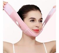Fascia Doppio Mento Donna Maschera rassodante V Face Lift e scudo for il viso modellante(Pink)