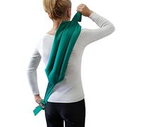 FASCIA DORSALE TERMICA -Verde- Riscaldante con Semi di Lino per Collo, Spalle, Schiena, Addominale, Cervicale, Lombare, Scaldacollo, Antistress, Effetto Massaggiante, Riscaldabile in Microonde