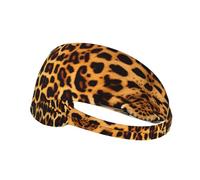 Fascia elastica a righe su leopardi, per fitness, yoga, ciclismo, sport all'aria aperta, assorbe il sudore