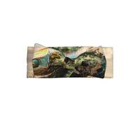 Fascia elastica con fiocco stampato modello camaleonte, adatta per feste di neonati, servizi fotografici e uso quotidiano