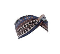 Fascia elastica con nodo attorcigliato, multicolore, incrociata, per lavare il viso, accessori per lo styling dei capelli, per donne e ragazze, blu navy