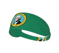 Fascia elastica con stampa di bandiera Washington per donne e uomini, fascia per il sudore accessorio per palestra all'aperto regalo