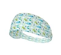 Fascia elastica con stampa di dinosauri, compatibile con casco, per escursionismo, ciclismo, corsa, allenamento all'aperto