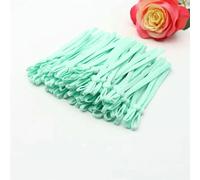 Fascia elastica da 10-12 cm, fascia elastica colorata da 15 cm, cintura con gancio per l'orecchio regolabile, accessori per cucire, 50/100 pezzi, verde chiaro, 10-12 cm, 100 pezzi