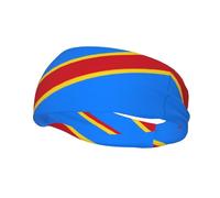 Fascia elastica da basket, bandiera del Congo, unisex, per sport, corsa, ciclismo, yoga, fitness, assorbe il sudore,
