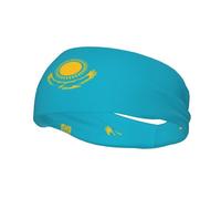 Fascia elastica da basket, bandiera del Kazakistan, unisex, fascia per capelli, sport, corsa, ciclismo, yoga, fitness, assorbe il sudore,