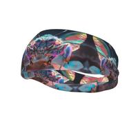 Fascia elastica da basket, con creature olografiche, unisex, per sport, corsa, ciclismo, yoga, fitness, assorbe il sudore,