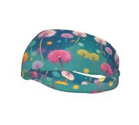 Fascia elastica da basket, con dente di leone, unisex, per sport, corsa, ciclismo, yoga, fitness, assorbe il sudore,