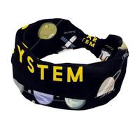 Fascia elastica da donna con pianeta del sistema solare, antiscivolo, ampia fascia per capelli, turbante, per allenamento, yoga, sport, corsa