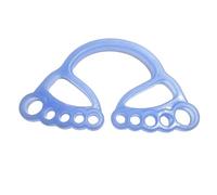 Fascia Elastica da Yoga in Silicone Blu con Anelli per Dita | Sala Yoga e Stretching, Molto Elastica, Si Allunga Fino a 4 Volte, per Trainer Professionisti