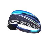 Fascia elastica elastica regolabile con stampa da pista, morbida, traspirante, ideale per calcio, palestra, ciclismo