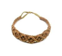 Fascia elastica in corda di cotone all'uncinetto fascia per capelli intrecciata a mano bohémien casual accessori per capelli sportivi accessori per capelli alla moda accessori per capelli bohemien