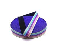 Fascia Elastica in Poliestere da 5 Metri, 25 mm, Nastro Scozzese a Righe mimetiche, Scarpe da Viaggio e Cappelli, Abbigliamento, Accessori da Cucito,Blu a Strisce,25 mm