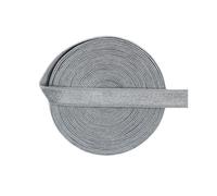 Fascia elastica in raso e spandex da 10 mm per fascia per capelli, spalline per reggiseno, rifiniture per lingerie,Grigio metallo,5 iarde