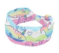 Fascia elastica larga da donna, alla moda, turbante, fascia per capelli antiscivolo, graziosa fascia per capelli con balena, fasce per la testa per allenamento, accessori per capelli