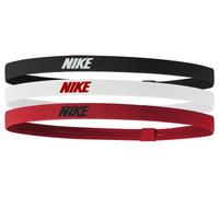 Fascia per la testa Nike Elastic 2.0 nero profondo bianco rosso (3 unità)