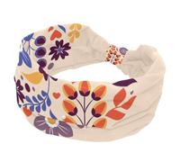 Fascia elastica per capelli a forma di cuore da donna, assorbe il sudore, per sport, yoga, allenamento, morbida e larga, annodata