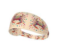 Fascia elastica per capelli a pois colorati, antiscivolo, traspirante, per donne e uomini, per palestra, corsa, yoga, tennis