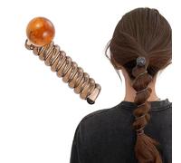 Fascia Elastica Per Capelli A Spirale, Fascia Per Capelli A Spirale, Non Danneggia, Morbida, Adatta Alle Donne (A)