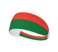 Fascia elastica per capelli con bandiera del Madagascar, adatta sia per uomo che per donna.
