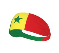 Fascia elastica per capelli con bandiera nazionale del Senegal, traspirante, per uomo e donna, ideale per sport come corsa, calcio, yoga e ciclismo.
