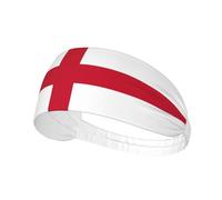 Fascia elastica per capelli con bandiera nazionale inglese, traspirante, per uomo e donna, ideale per sport come corsa, calcio, yoga e ciclismo.