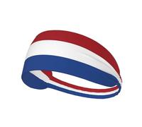 Fascia elastica per capelli con bandiera nazionale olandese, traspirante, per uomo e donna, ideale per sport come corsa, calcio, yoga e ciclismo.