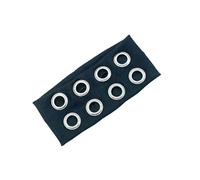 Fascia elastica per capelli con design metallico per stili punk unici per stili di strada ed eventi formali