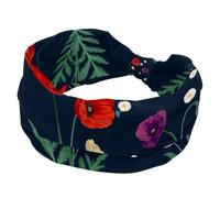 Fascia elastica per capelli con fiori rossi da donna, fascia elastica per capelli antiscivolo, fasce per capelli per allenamento del sudore, accessori per capelli alla moda