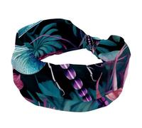 Fascia elastica per capelli con libellula, ampia fascia per capelli, turbante, accessorio per capelli da donna