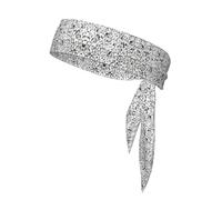 Fascia elastica per capelli con motivo a una folla di pinguini, fascia antisudore per corsa, tennis, sport, allenamento, karate, per uomo e donna