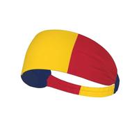 Fascia elastica per capelli con stampa bandiera del Ciad, per donne e uomini, morbida fascia per capelli per yoga, corsa, uso quotidiano