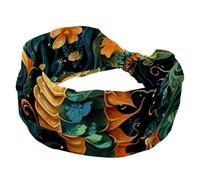 Fascia elastica per capelli da donna, a forma di cavalluccio marino, per sport, turbante, morbida, annodata, per yoga, allenamento quotidiano