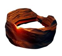 Fascia elastica per capelli da donna, larga, antiscivolo, arancione tramonto sulla superficie dell'acqua, fascia per il sudore per yoga, palestra, corsa, fitness, sport