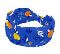 Fascia elastica per capelli da donna, larga, arancione, antiscivolo, per yoga, allenamento, palestra, corsa, fitness, sport