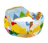 Fascia elastica per capelli da donna, larga, con uova di pulcino pasquale, antiscivolo, fascia per il sudore, fascia per la testa per yoga, allenamento, sport, palestra, corsa, fitness