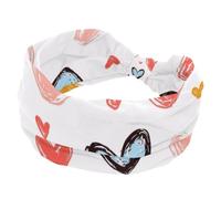 Fascia elastica per capelli da donna, larga fascia per capelli, antiscivolo, con cuore, fascia per il sudore, fascia per il sudore, fascia per la testa per yoga, allenamento, palestra, corsa, fitness
