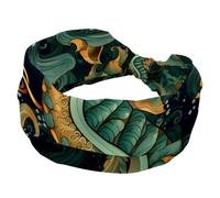 Fascia elastica per capelli da donna, per allenamento, morbida, sportiva, larga, turbante per cavalluccio marino, fascia per il sudore per yoga, palestra, fitness